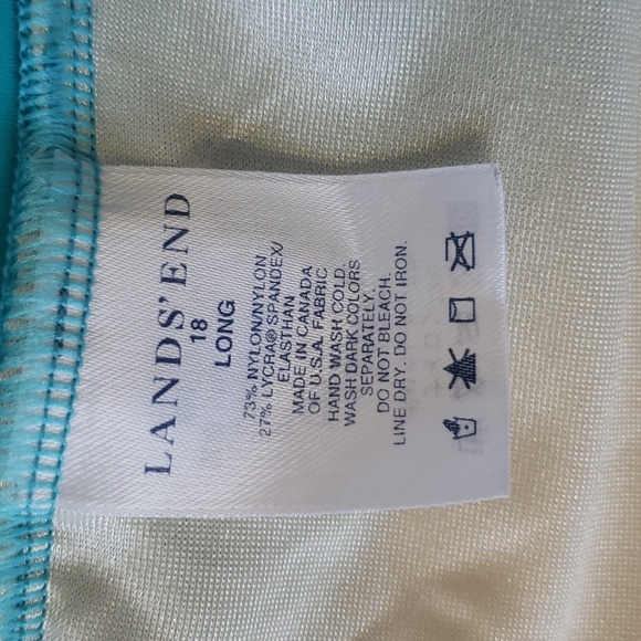 Lands' End Women's Swimsuit Top Only Size 18 Long - Picture 4 of 8
